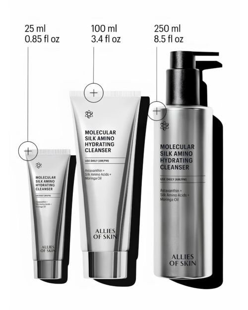 Очищувальний засіб Allies Of Skin Molecular Silk Amino Hydrating Cleanser 250 мл - Зображення 3