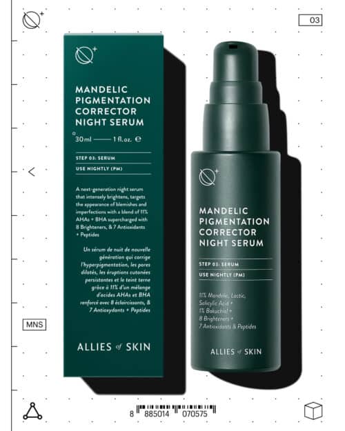Ночная сыворотка против пигментации Allies of Skin Mandelic Pigmentation Corrector Night Serum 30 мл — изображение 2